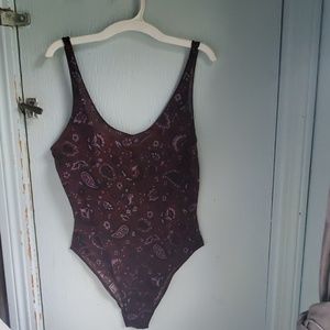 Free People plum bodysuit